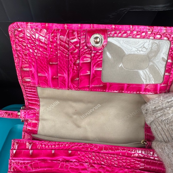 Brahmin Minuette Pink Leather Crossbody Bag - Picture 12 of 14